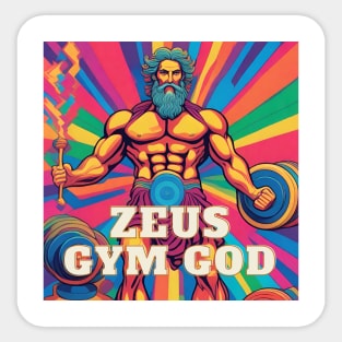 Zeus gym God Sticker